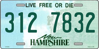 NH license plate 3127832