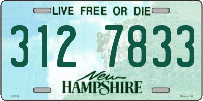 NH license plate 3127833
