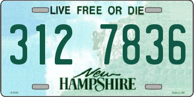 NH license plate 3127836