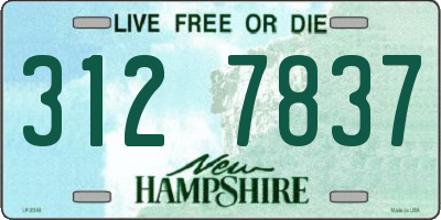 NH license plate 3127837