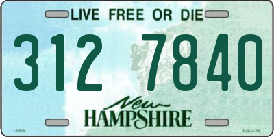 NH license plate 3127840
