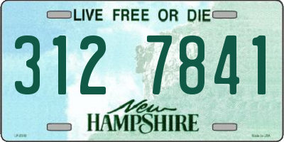 NH license plate 3127841