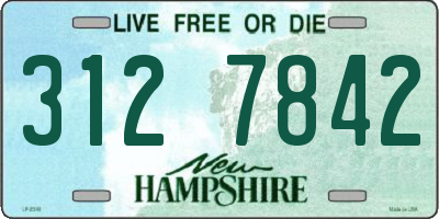 NH license plate 3127842