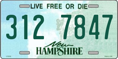 NH license plate 3127847