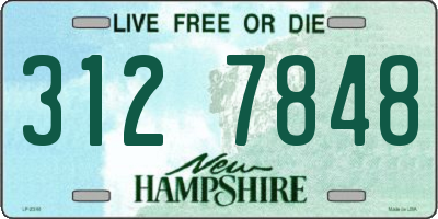 NH license plate 3127848