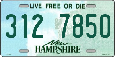 NH license plate 3127850