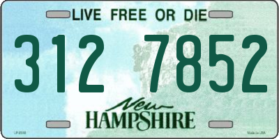 NH license plate 3127852