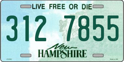 NH license plate 3127855