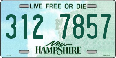 NH license plate 3127857
