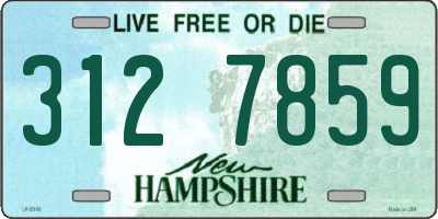 NH license plate 3127859