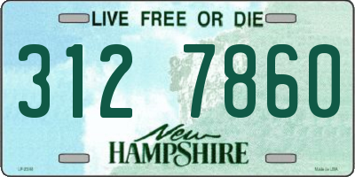 NH license plate 3127860