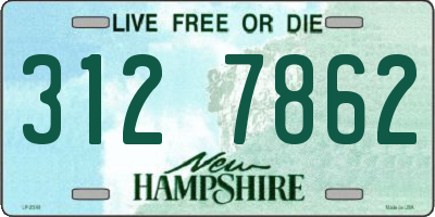 NH license plate 3127862