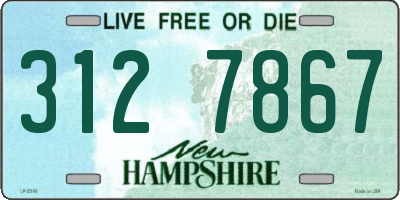 NH license plate 3127867