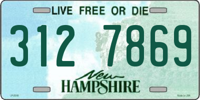 NH license plate 3127869