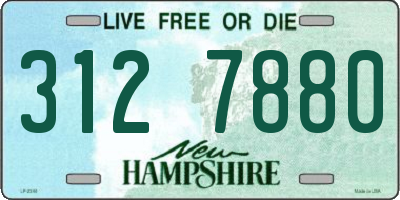 NH license plate 3127880