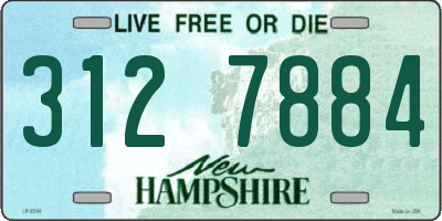 NH license plate 3127884