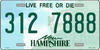 NH license plate 3127888