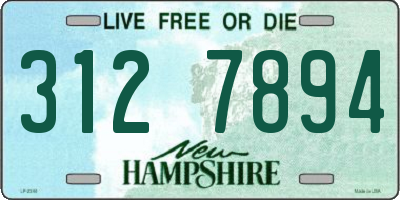 NH license plate 3127894