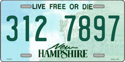 NH license plate 3127897