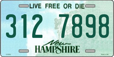 NH license plate 3127898