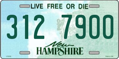 NH license plate 3127900