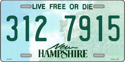 NH license plate 3127915