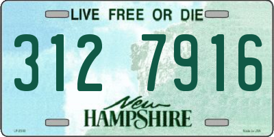 NH license plate 3127916
