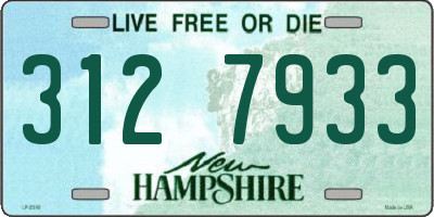 NH license plate 3127933