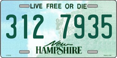 NH license plate 3127935