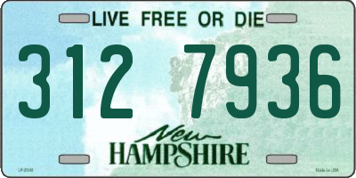 NH license plate 3127936