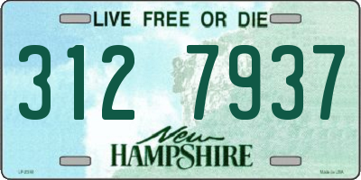 NH license plate 3127937