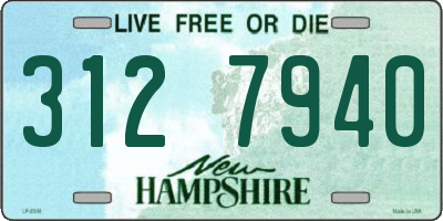 NH license plate 3127940