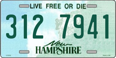 NH license plate 3127941