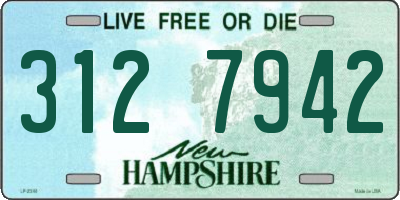 NH license plate 3127942