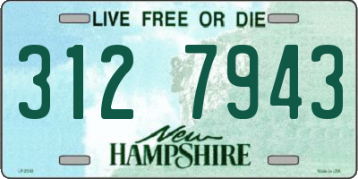 NH license plate 3127943