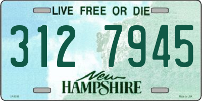 NH license plate 3127945