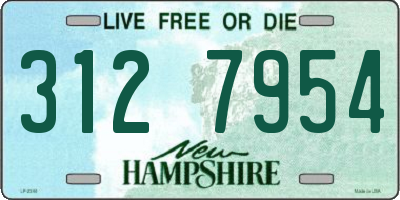 NH license plate 3127954