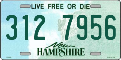 NH license plate 3127956