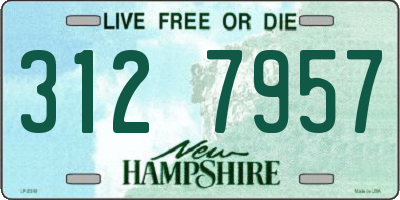 NH license plate 3127957
