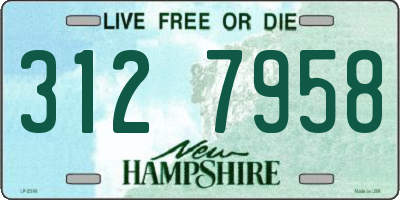 NH license plate 3127958