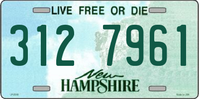 NH license plate 3127961