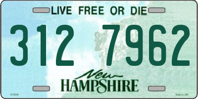 NH license plate 3127962