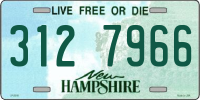 NH license plate 3127966