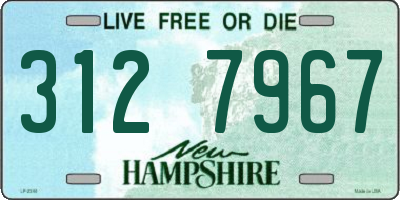 NH license plate 3127967
