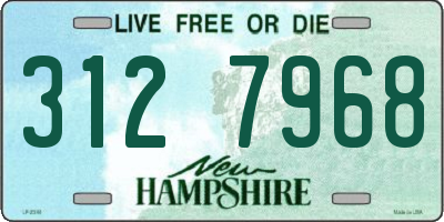 NH license plate 3127968