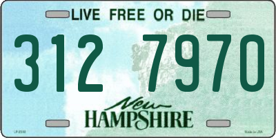 NH license plate 3127970