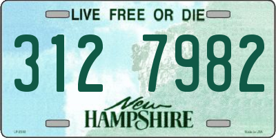 NH license plate 3127982