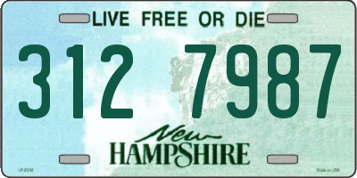 NH license plate 3127987