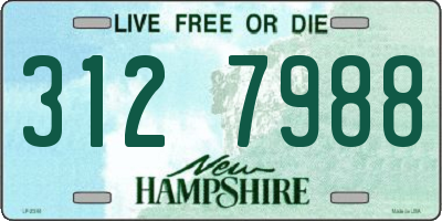 NH license plate 3127988
