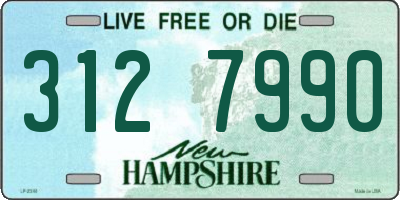 NH license plate 3127990